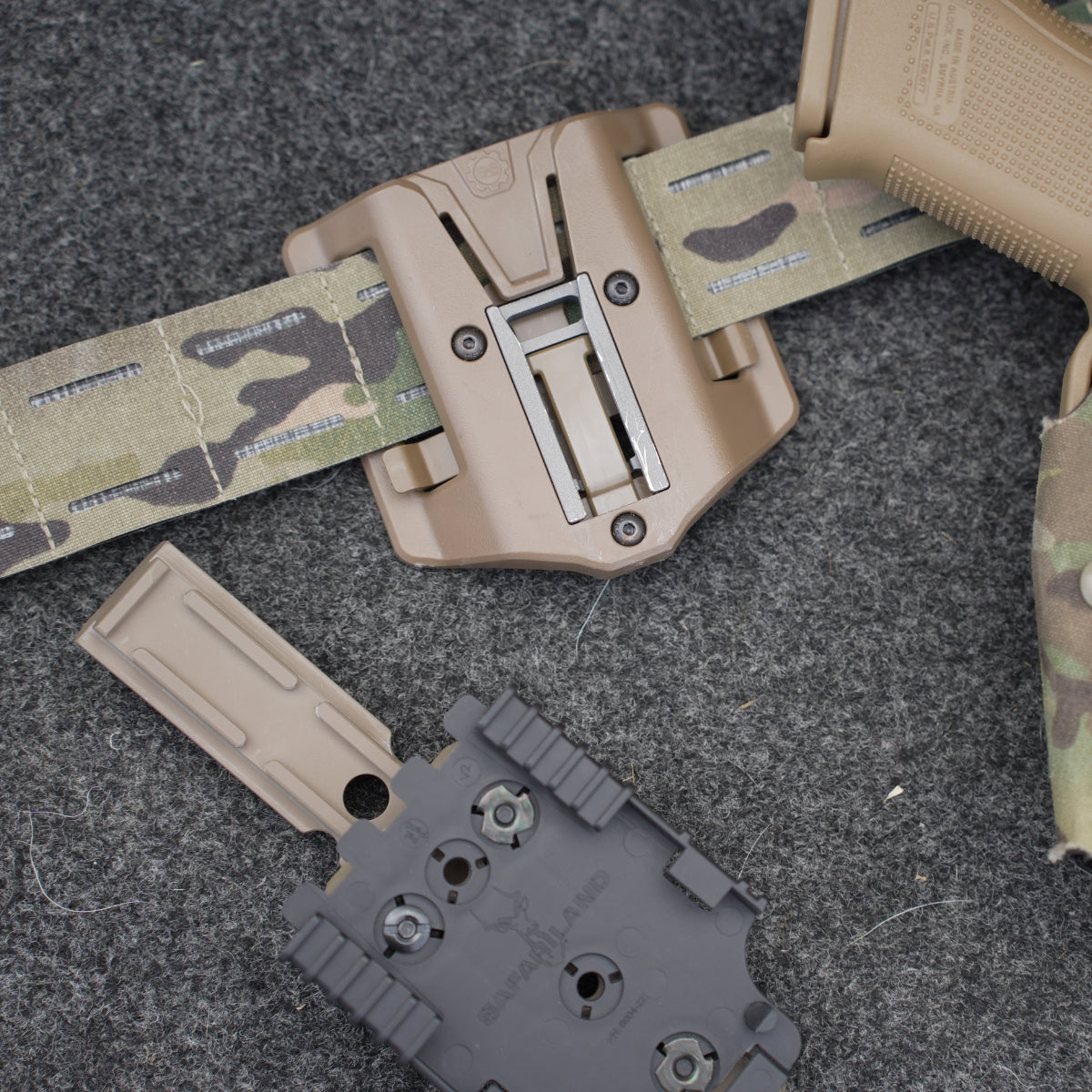 Gear Retention Track™ reinforced adapters